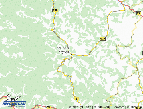 Mapa MICHELIN Krupanj - ViaMichelin