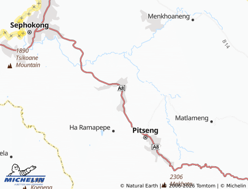 Kaart MICHELIN Ha Mapeshoane - ViaMichelin