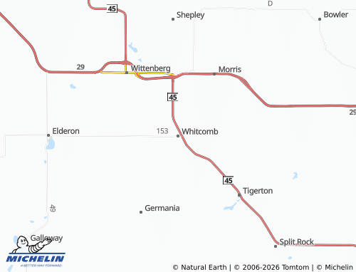 Carte MICHELIN Whitcomb - ViaMichelin