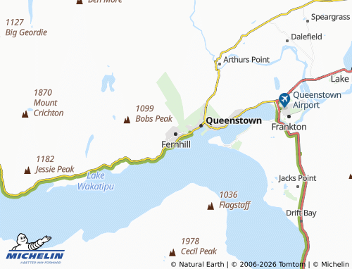 MICHELIN Fernhill map - ViaMichelin