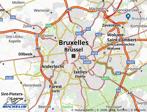 Mappa MICHELIN Brusselle - ViaMichelin