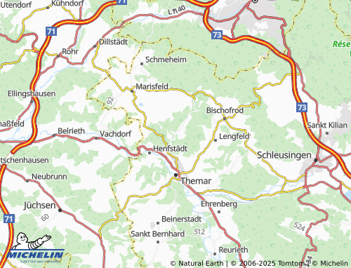 MICHELIN Tachbach map - ViaMichelin