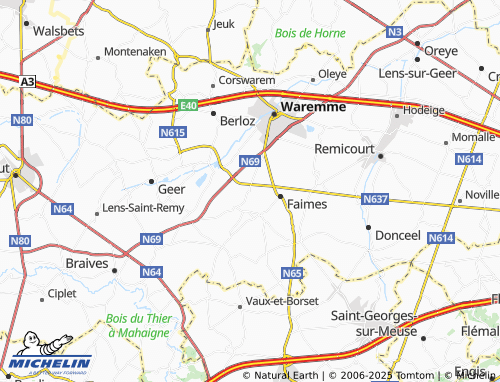Carte MICHELIN Saives - ViaMichelin