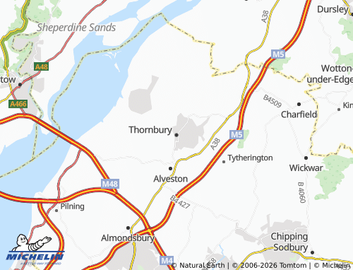 MICHELIN Thornbury map - ViaMichelin