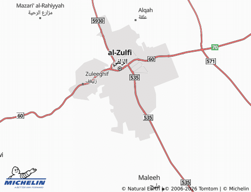 Carte MICHELIN al-Aizdihar - ViaMichelin
