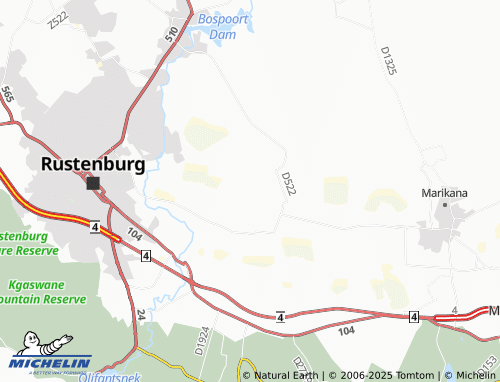 MICHELIN Bokamoso map - ViaMichelin