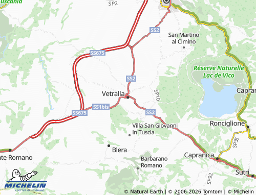 Carte MICHELIN Vetralla - ViaMichelin
