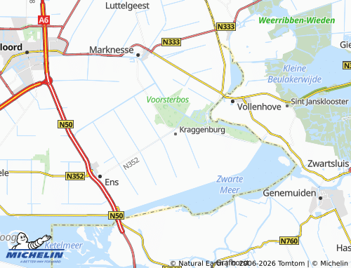 MICHELIN Kraggenburg map - ViaMichelin