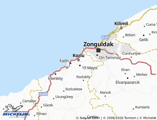 MICHELIN Kozlu map - ViaMichelin