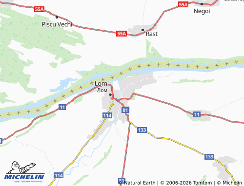 Mappa MICHELIN vz Lom - ViaMichelin