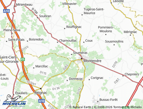 Mapa MICHELIN Souméras - ViaMichelin