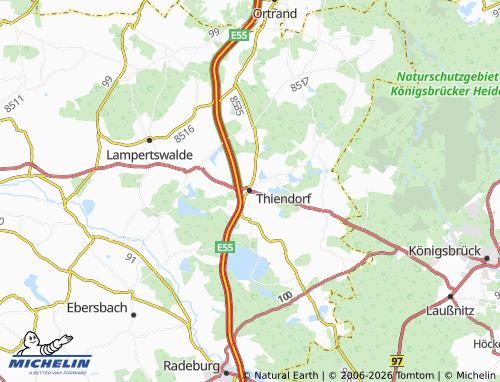 MICHELIN Thiendorf map - ViaMichelin