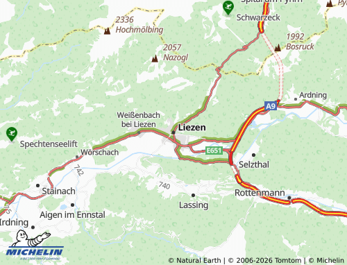 MICHELIN Liezen map - ViaMichelin
