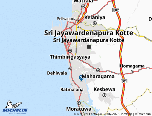 MICHELIN-Landkarte Pamankada East - ViaMichelin