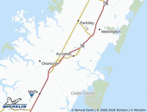 Mapa MICHELIN Accomac - ViaMichelin