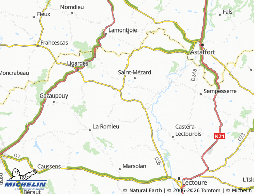 Carte MICHELIN Berrac - ViaMichelin