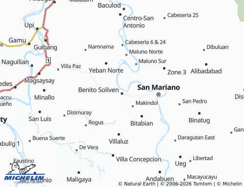 Mappa MICHELIN Benito Soliven - ViaMichelin