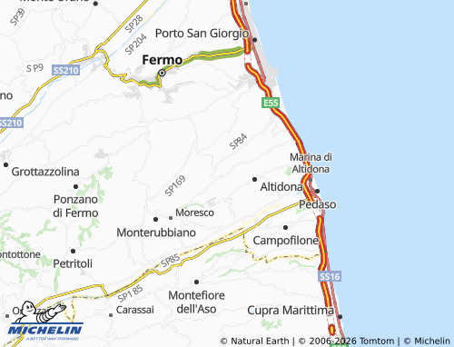 MICHELIN Lapedona map - ViaMichelin