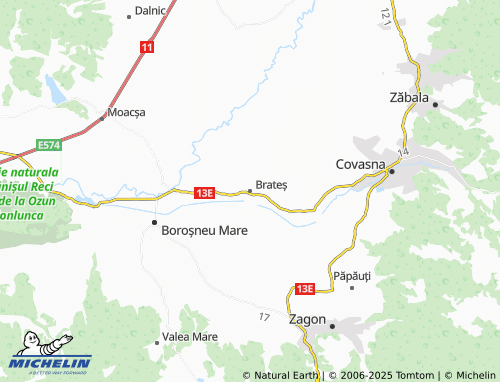 MICHELIN Brateș map - ViaMichelin