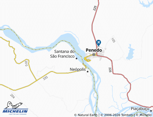 Mappa MICHELIN Santana do São Francisco - ViaMichelin