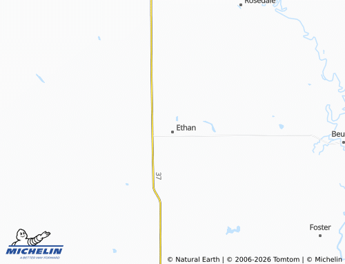Mappa MICHELIN Ethan - ViaMichelin