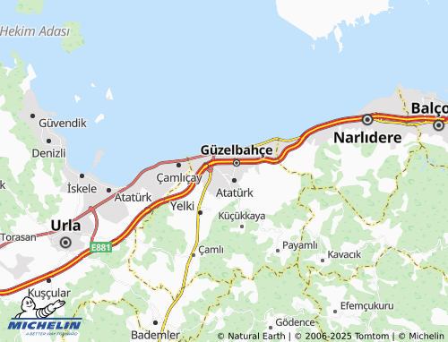 MICHELIN-Landkarte Çelebi - ViaMichelin