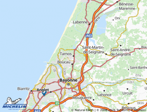 Mappa MICHELIN Tarnos - ViaMichelin