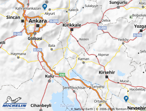 MICHELIN Çelebi map - ViaMichelin