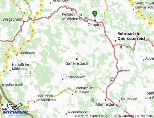 Mappa MICHELIN Sarleinsbach - ViaMichelin