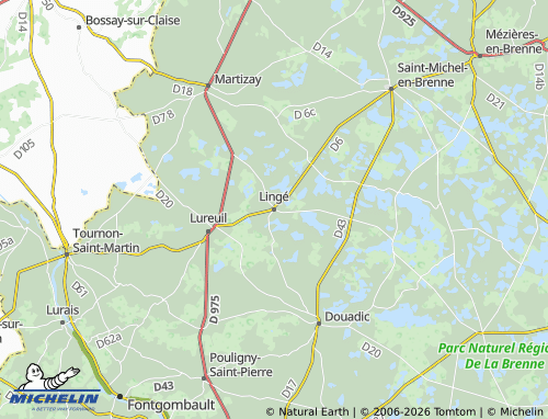 Mappa MICHELIN Lingé - ViaMichelin