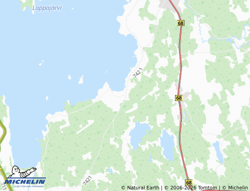 Kaart MICHELIN Pyhälahti - ViaMichelin