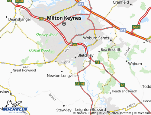 MICHELIN Bletchley map - ViaMichelin