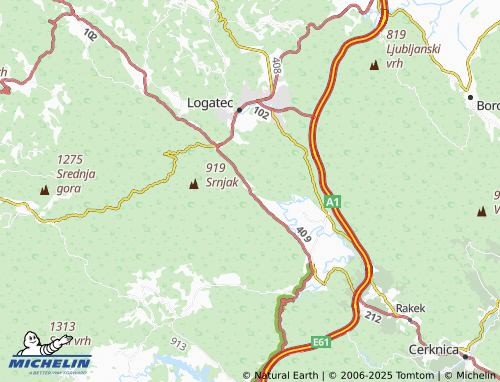 Mappa MICHELIN Grčarevec - ViaMichelin