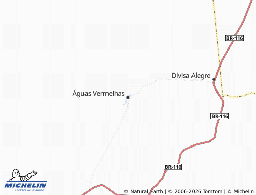 Mapa MICHELIN Águas Vermelhas - ViaMichelin