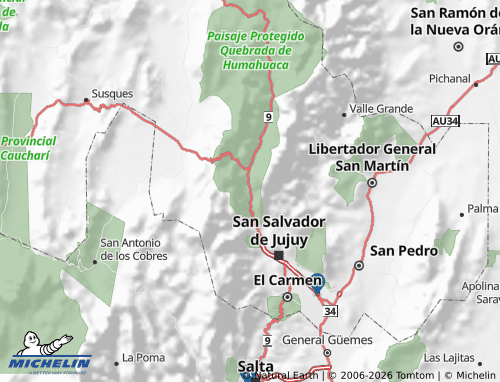 MICHELIN Tumbaya map - ViaMichelin