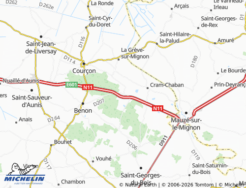 Mapa MICHELIN La Laigne - ViaMichelin