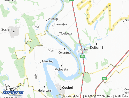 MICHELIN Oxentea map - ViaMichelin