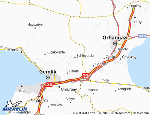 Kaart MICHELIN Şahinyurdu - ViaMichelin