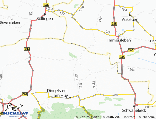 MICHELIN Aderstedt map - ViaMichelin