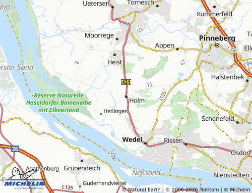 MICHELIN Holm map - ViaMichelin