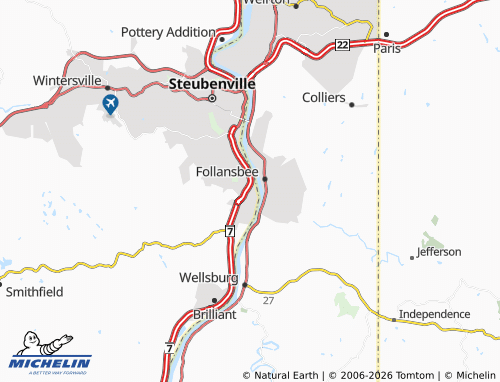 Carte MICHELIN Mingo Junction - ViaMichelin
