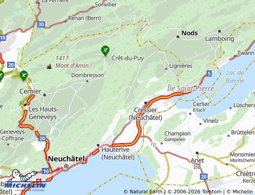 Mappa MICHELIN Enges - ViaMichelin