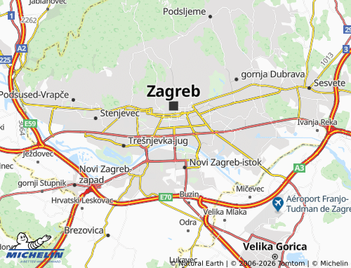 Mappa MICHELIN Trnje - ViaMichelin