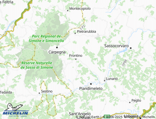 MICHELIN Ponte Nuovo map - ViaMichelin