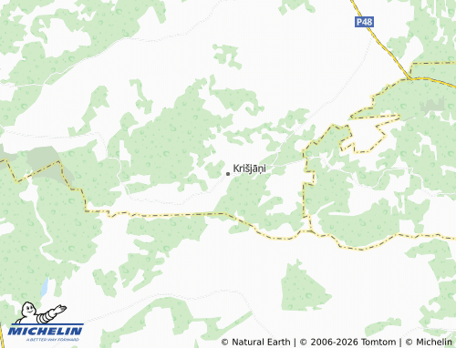Mapa MICHELIN Krišjāņi - ViaMichelin
