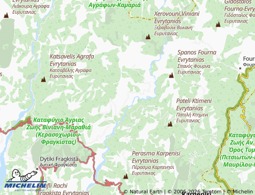 MICHELIN Dafni map - ViaMichelin