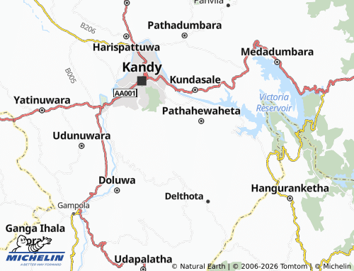 MICHELIN Ethulgama South map - ViaMichelin