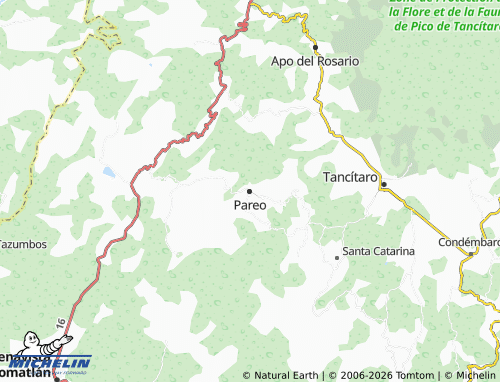 MICHELIN Pareo map - ViaMichelin