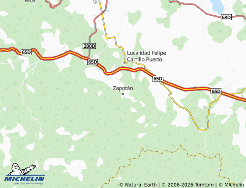 MICHELIN-Landkarte Zapotán - ViaMichelin