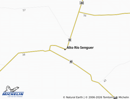 Kaart MICHELIN Alto Río Senguer - ViaMichelin